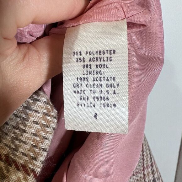 Shoshanna Lavender Mika Tweed Mini Dress Size 4 Preppy Formal Party Knit - Picture 10 of 11